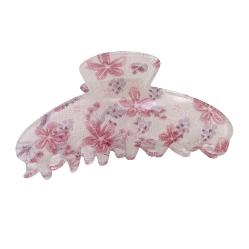 Floral Coquette Hair Claw (medium size)